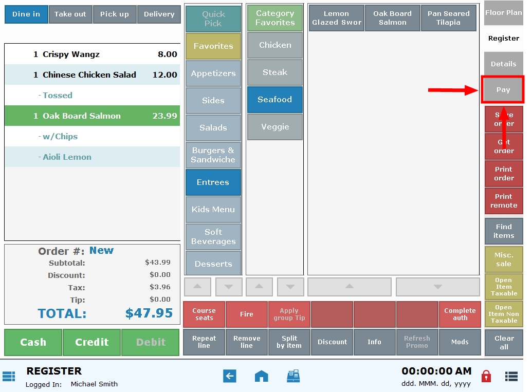 Apply an Open Discount - Prior Releases - Exatouch Knowledge Base