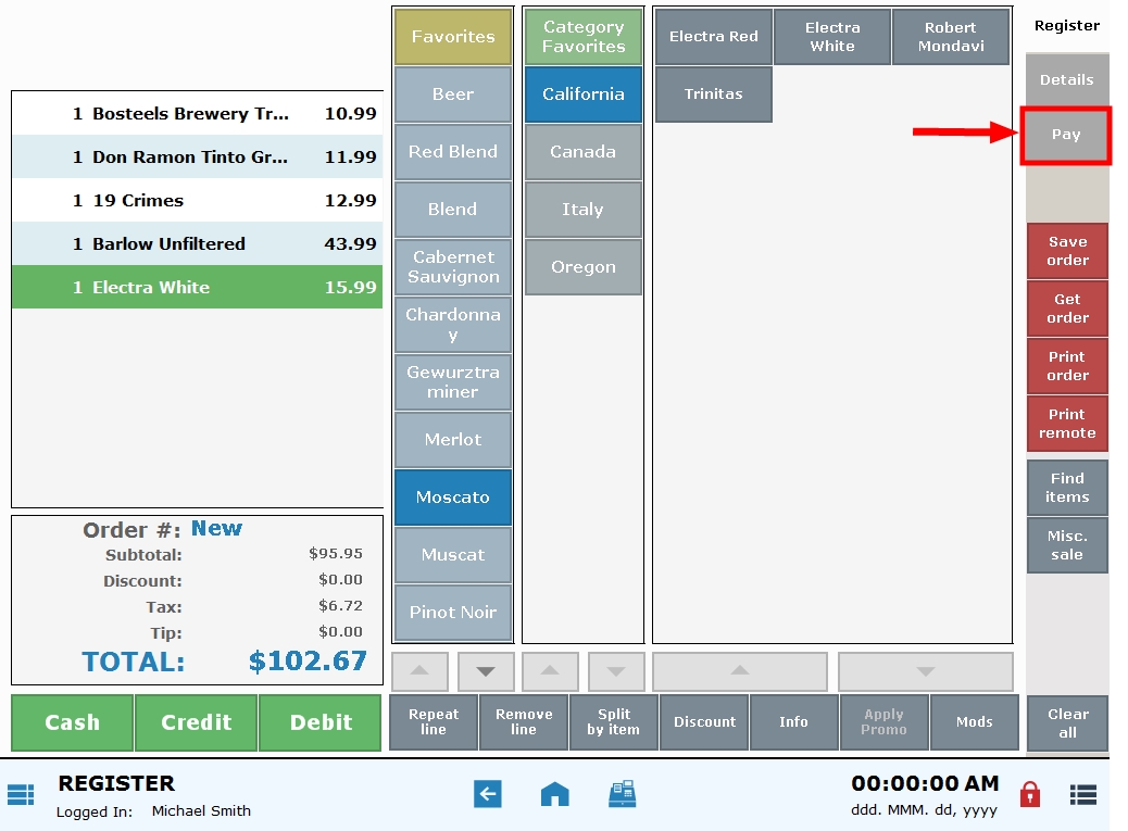 Split a Payment - Prior Releases - Exatouch Knowledge Base
