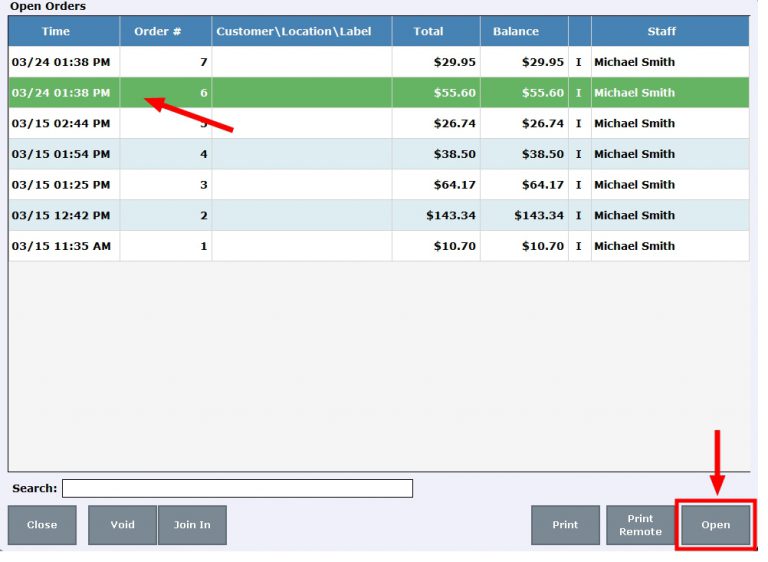 Split Payment by Item - Prior Releases - Exatouch Knowledge Base