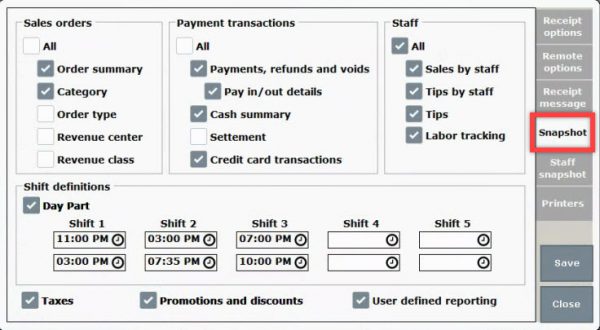 Print Settings - Prior Releases - Exatouch Knowledge Base