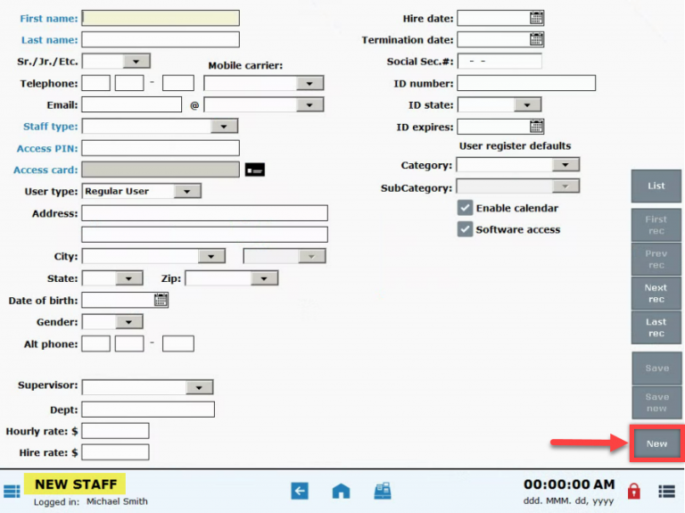 Add a New Employee Exatouch Knowledge Base