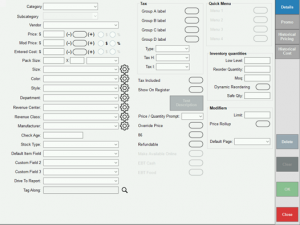 The Details tab of the Modify All List Items window.