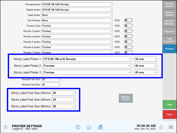 More Print Options for Sticky Labels! - Exatouch Knowledge Base