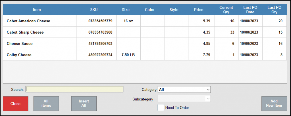Create a Purchase Order - Exatouch Knowledge Base