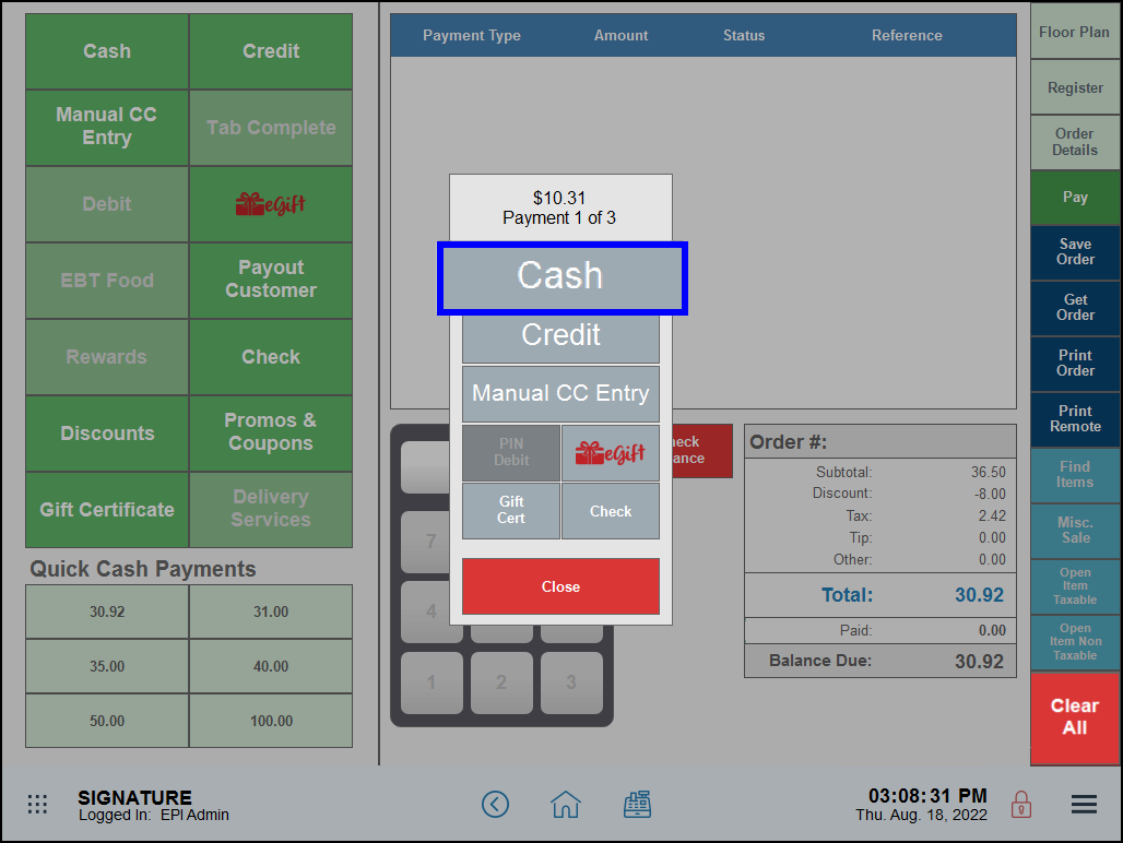 split-payment-enhancements-exatouch-knowledge-base