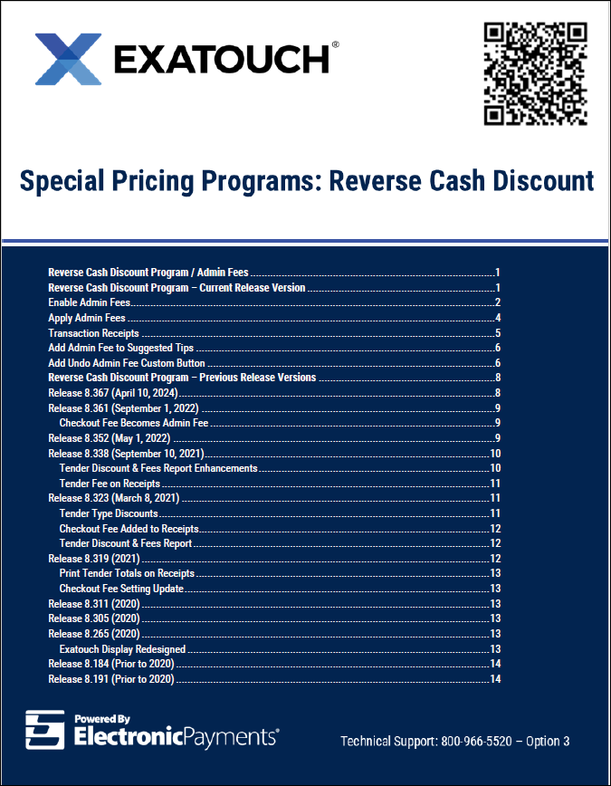 Thumbnail of Reverse Cash Discount Pricing Program cover page