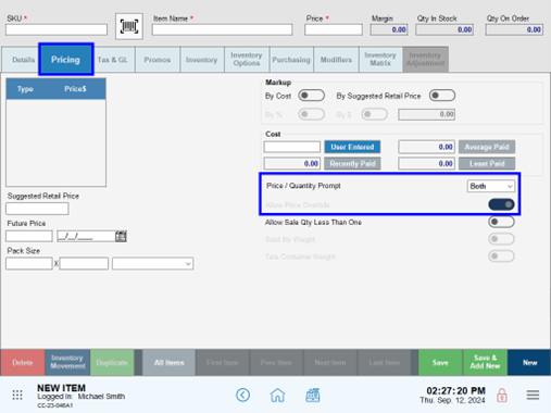 Price Override Prompts for PLU Items - Exatouch Knowledge Base