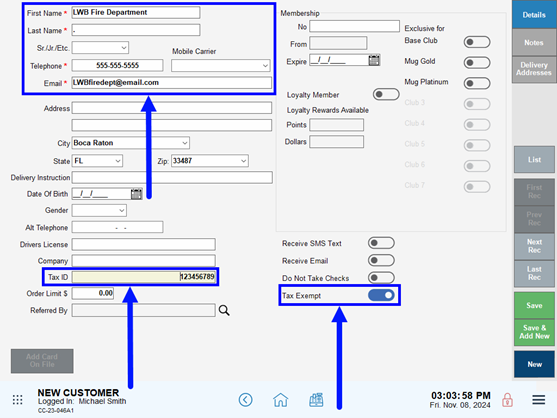 Tax Exempt Orders - Exatouch Knowledge Base