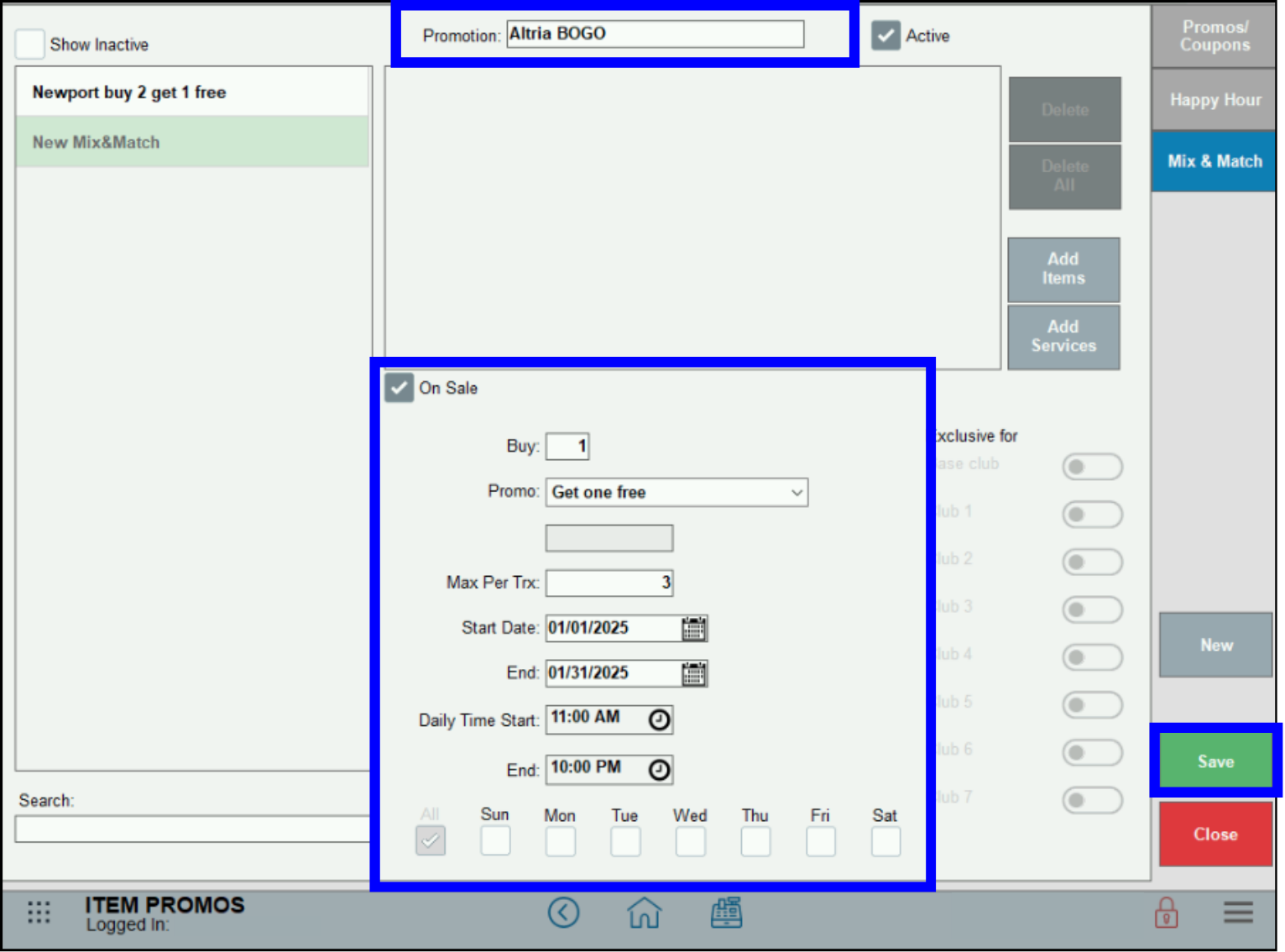 Scan Data Altria - New Promo configuration