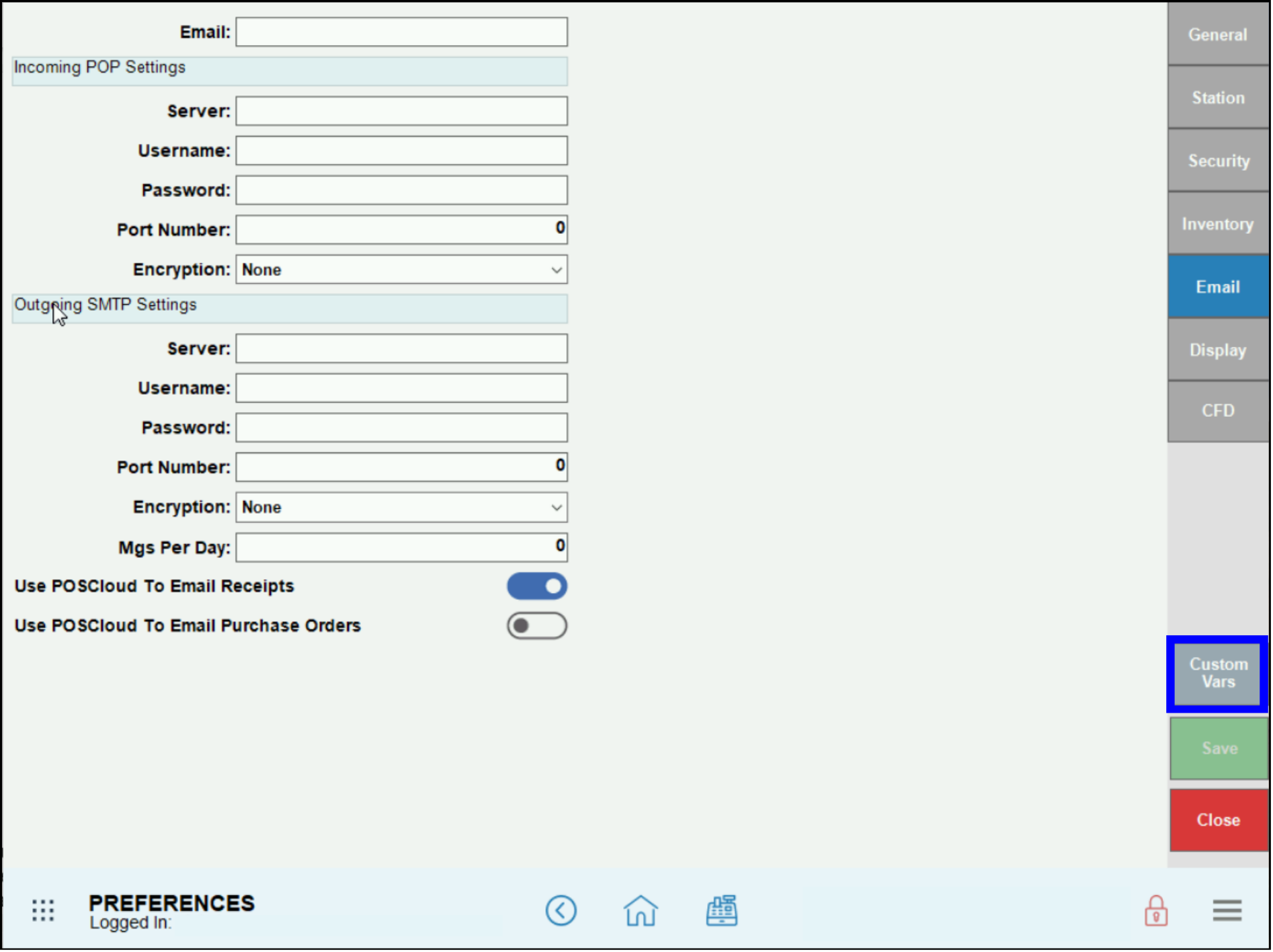  Click Custom Vars