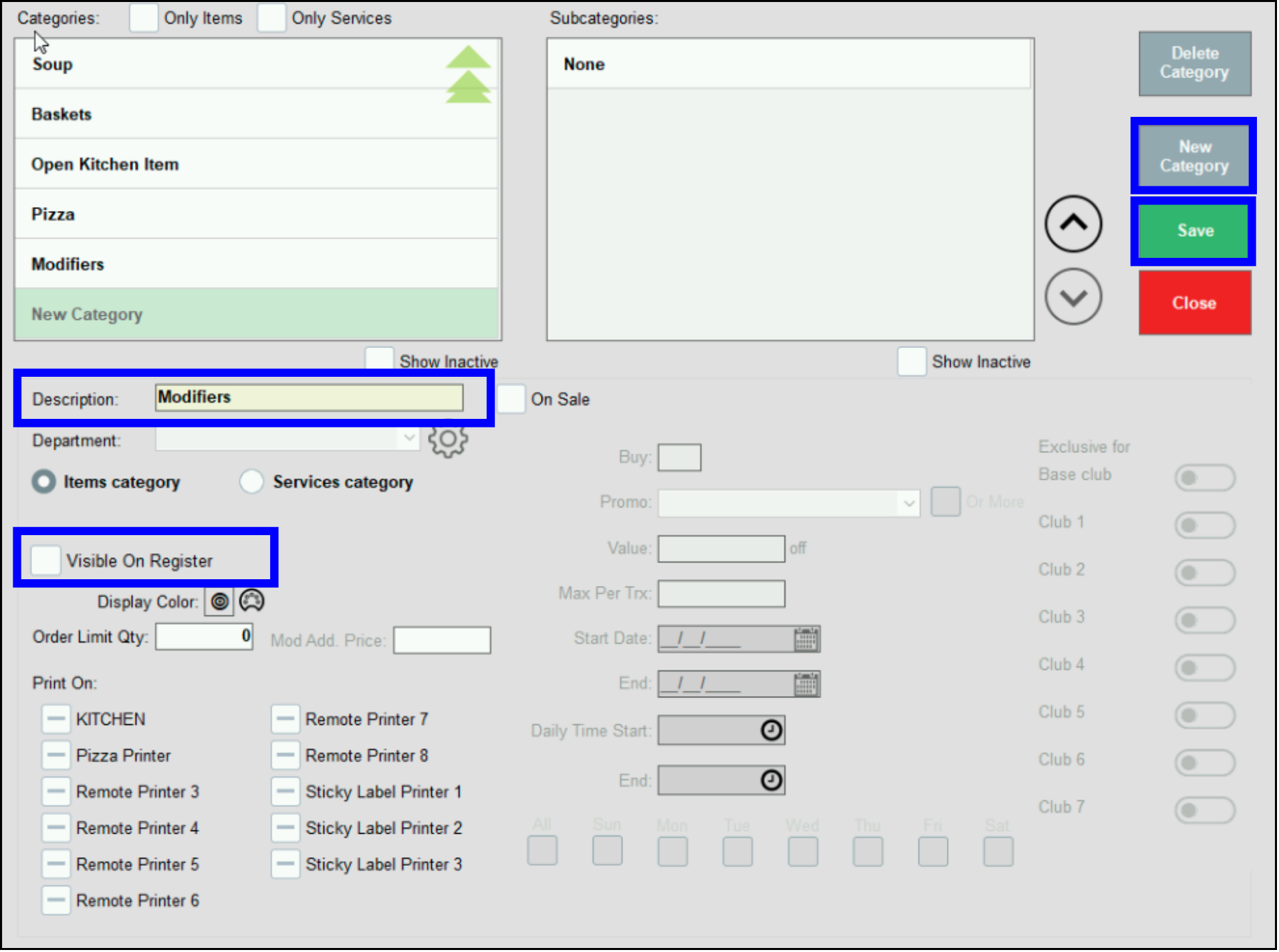  Create category for modifiers