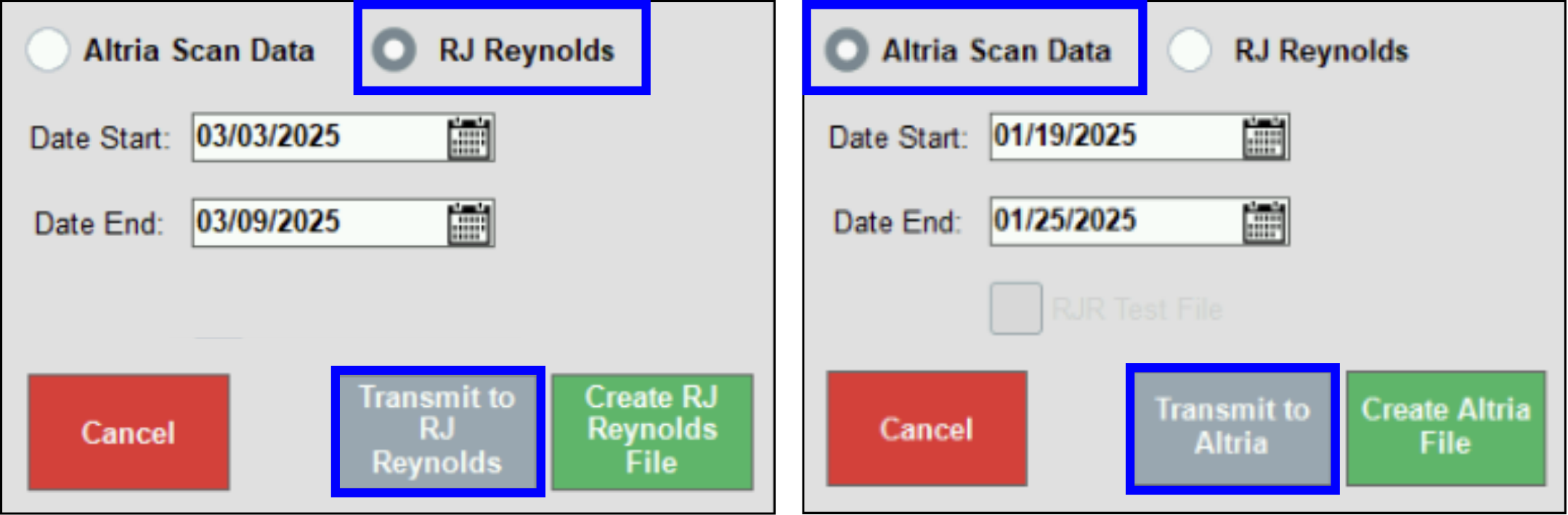 Scan Data troubleshooting - Sales report date fields for RJ Reynolds and Altria programs