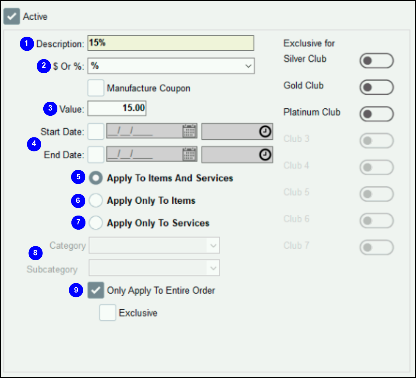 Create a Discount - Exatouch Knowledge Base