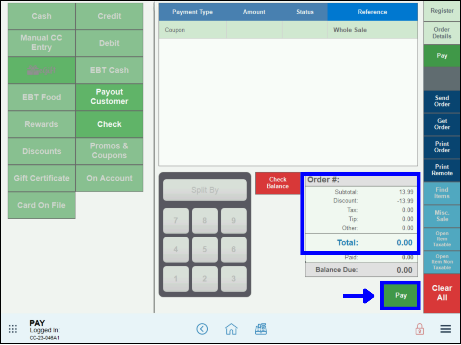 Use Pay Button to Close Out All Zero Balance Release Notes 8.376.2