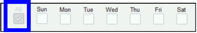  Select All checkbox 
