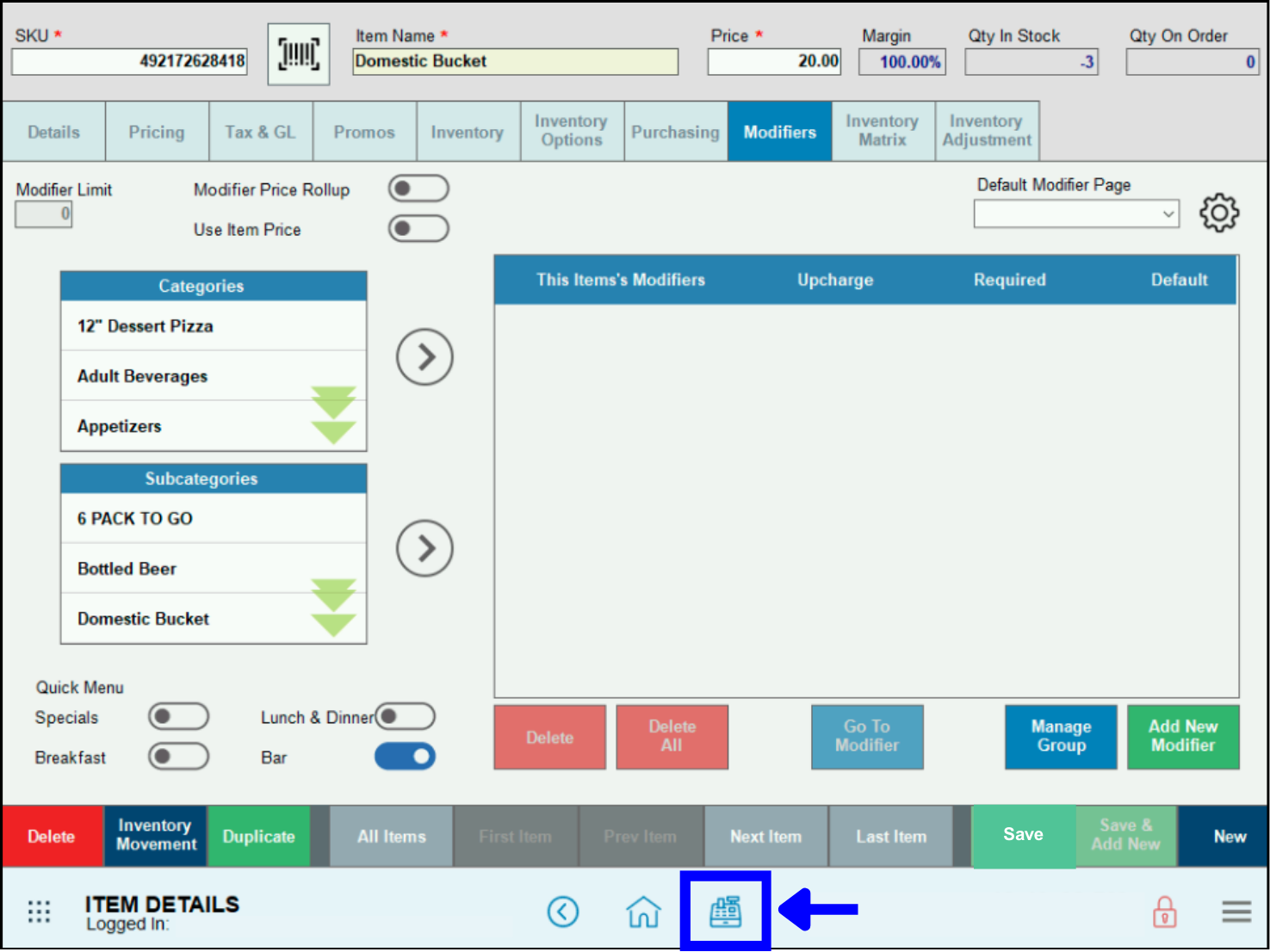 Navigate to Register