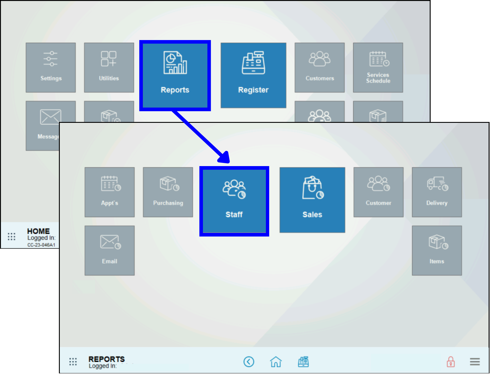 Navigate to Staff Reports