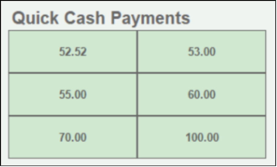 Quick Cash Payment options