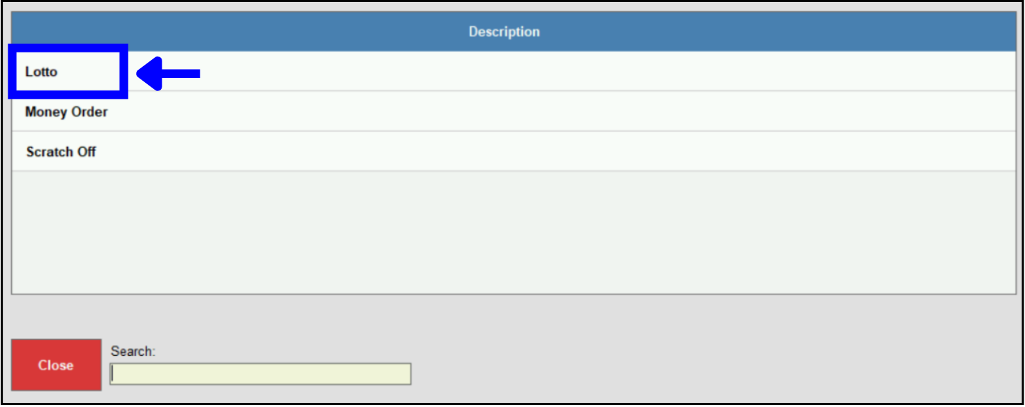 Select customer payout type