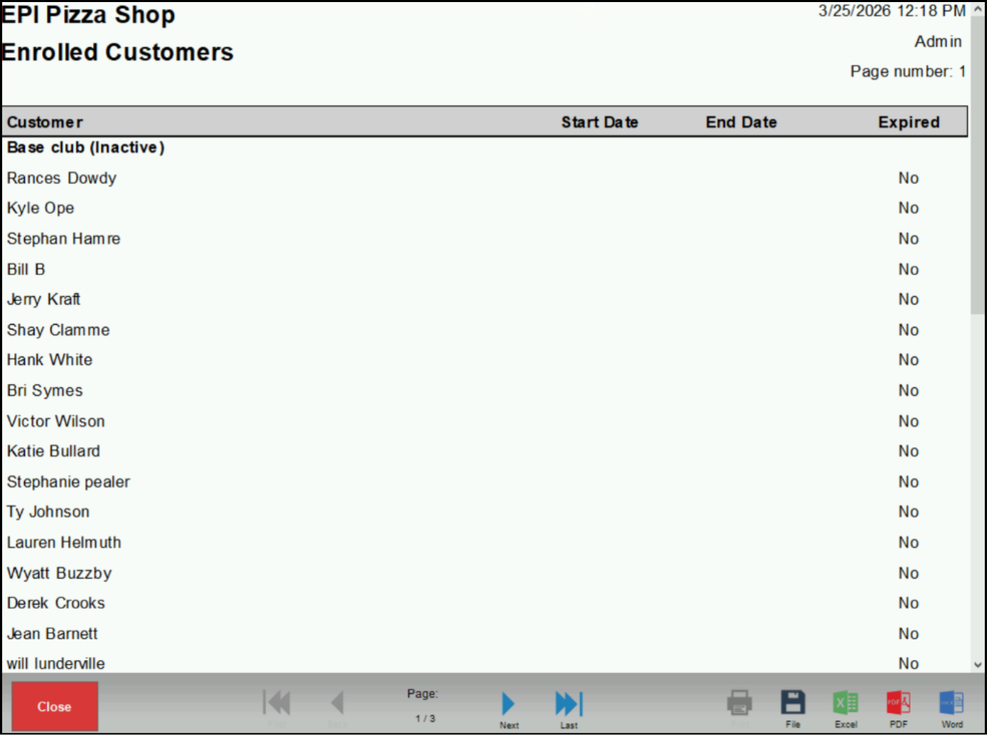Enrolled Customers