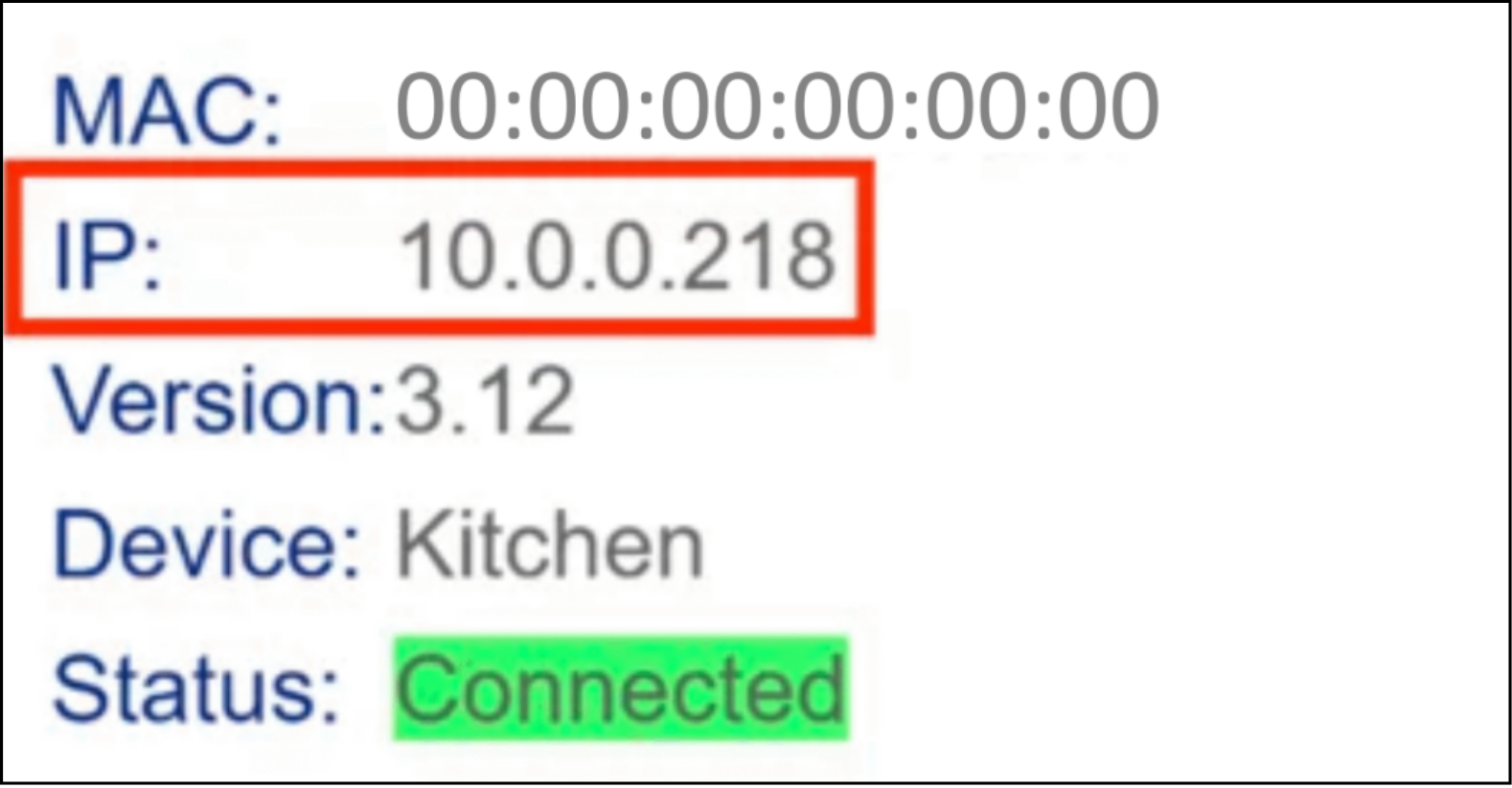  IP address settings 