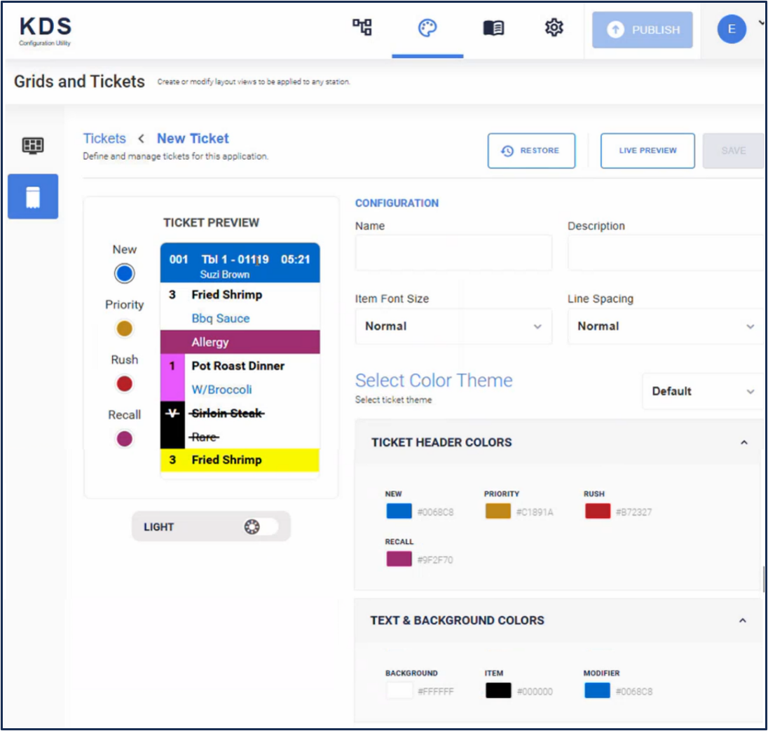  Customize ticket configuration 