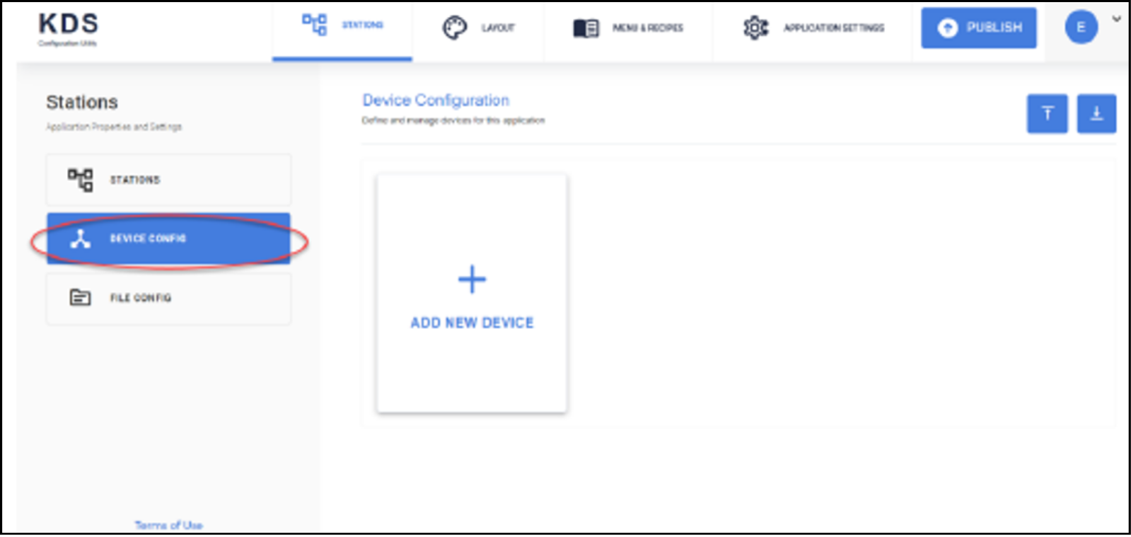  Device configuration 