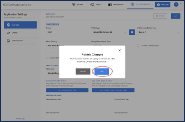  PUblish configuration settings 