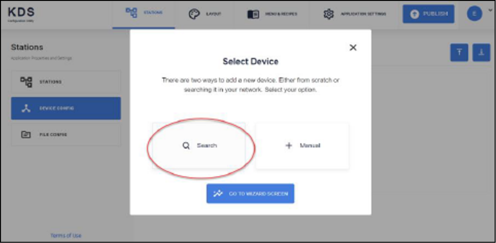  Select device 
