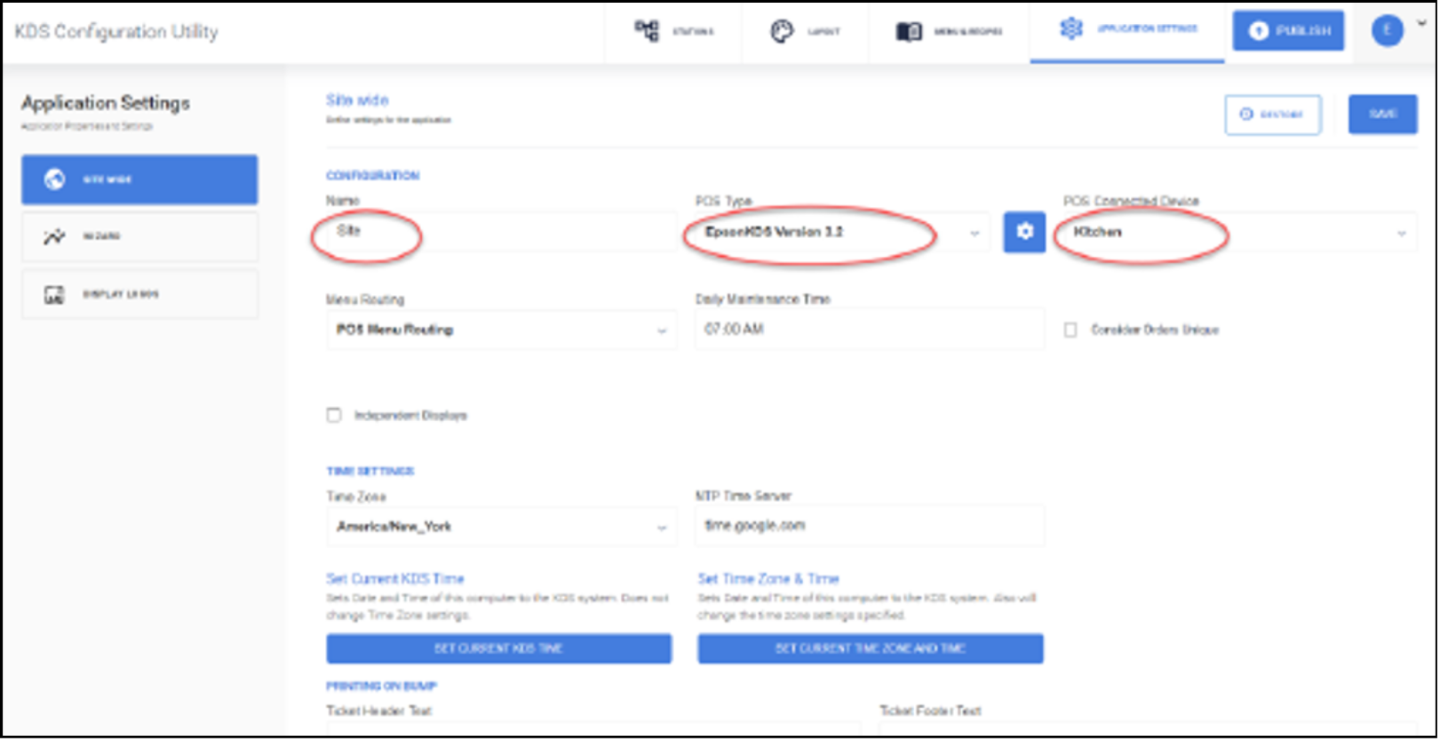  sitewide application settings 